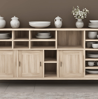 Sal Wood Crockery Unit: Stylish and Durable Storage