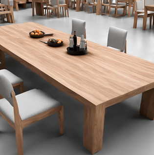 Sal Wood Low Seating Dining Table: A Unique Choice