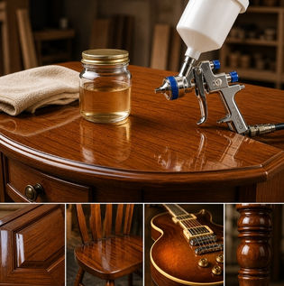 Lacquer Finish for Smooth Wooden Surfaces