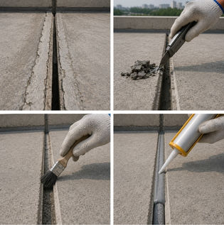 Repairing Failed Terrace Expansion Joints