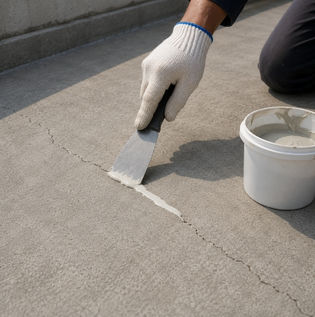 Repairing Hairline Cracks on Concrete Roofs