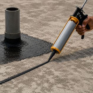 UV-Resistant Silicone Sealant for Roof Flashings