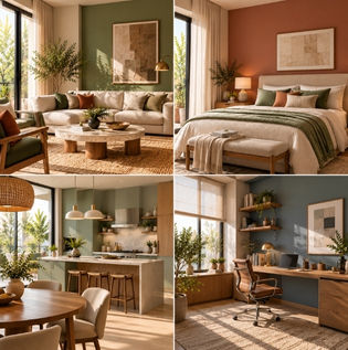 Curated Room-by-Room Seasonal Wall Colour Schemes
