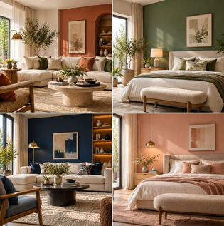 Trending Wall Paint Combinations for Lounges and Bedrooms