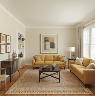 Ceiling Pairing Ideas with Soft White Butter Walls