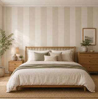 Keep it classic with two-tone stripes