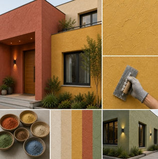 Coloured Stucco Wall Finishes for Decorative Spaces