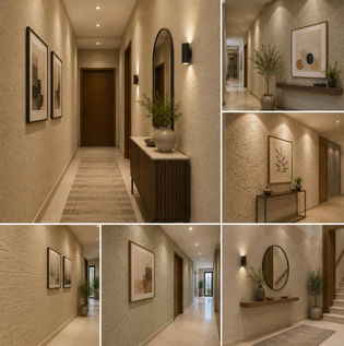 Durable Wall Texture Finishes for Hallways