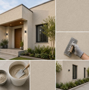 One Coat Stucco Finish for Faster Wall Texturing