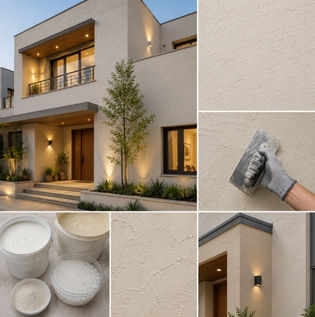 Modern Synthetic Stucco Texture Finish