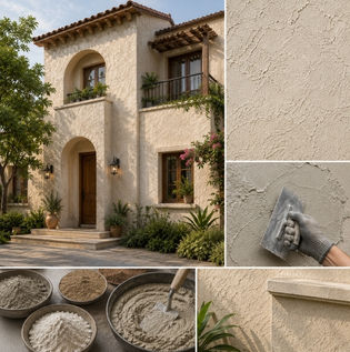 Traditional Stucco Finish for Exterior Walls