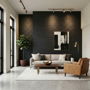 Bold and Dramatic Painted Brick Wall Colour Ideas
