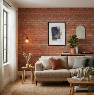 Brick Wallpaper for Quick Interior Transformation