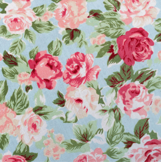 Floral Design Fabric Wallpaper - Asian Paints