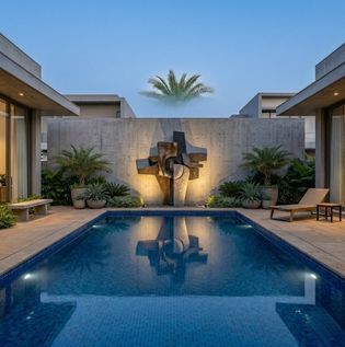 Turning the Poolside into an Art Gallery