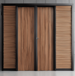 Accordion Teak Wood Door - Asian Paints