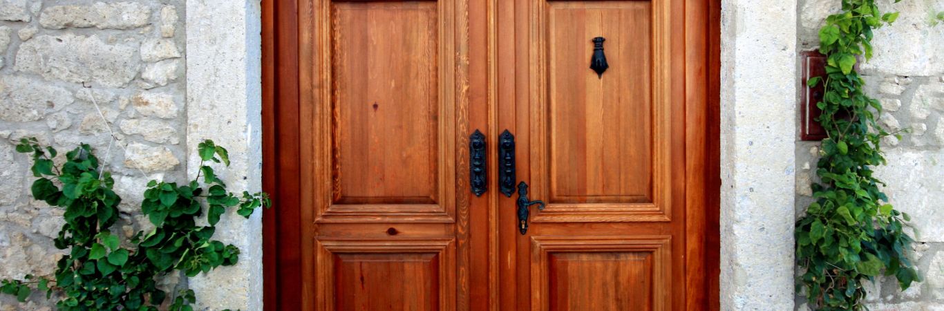 Teak Wood Main Door - Asian Paints