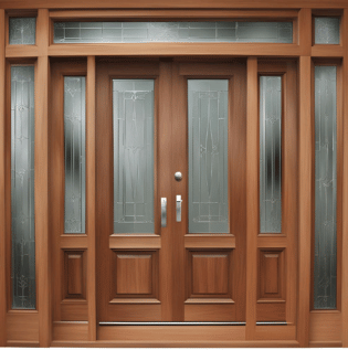 Teak Wood Double Door - Asian Paints