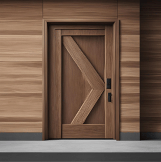 Textured Teak Wooden Door - Asian Paints