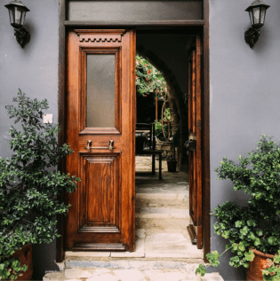 Wooden Teak Door Design - Asian Paints