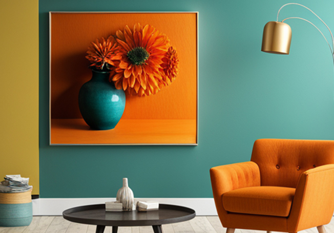 Teal and Orange as Two Colour Combination