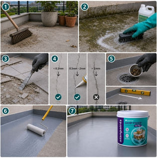 Step-by-Step Waterproofing Process for Outdoor Areas