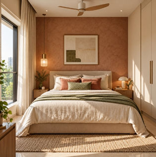 Impact of Wall Textures and Paint Colours on Small Bedroom Perception