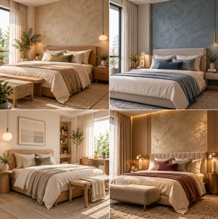 Tailored Texture and Colour Ideas for Diverse Bedroom Interior Styles
