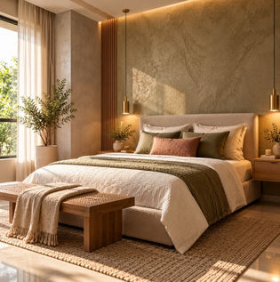 Popular Wall Texture Finishes for Well-Lit Compact Rooms