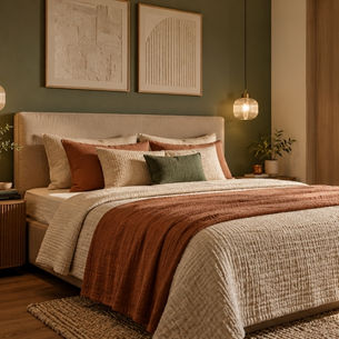 Texture and Colour Pairings for Small Bedroom Interior Design