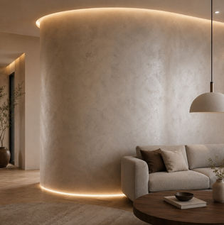 Texture Paint Ideas for Curved Walls