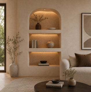 Texture Paint Ideas for Niches and Alcoves