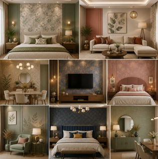 Add Personality with Paints and Wallpapers
