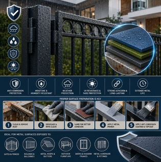 Metal Paints Designed for Rain and Humid Conditions