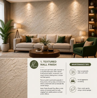 Textured Wall Finishes for Stylish Interiors