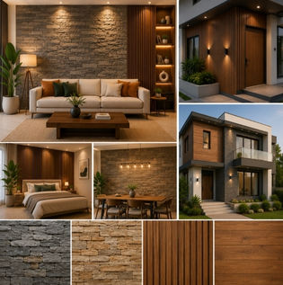 Stone and Wood Cladding for Premium Wall Designs