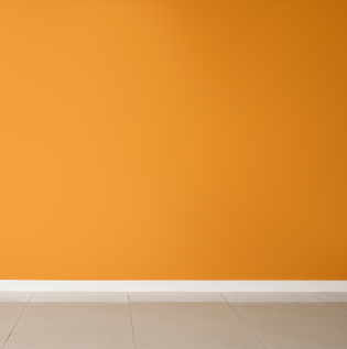 Orange Wall Design - Asian Paints