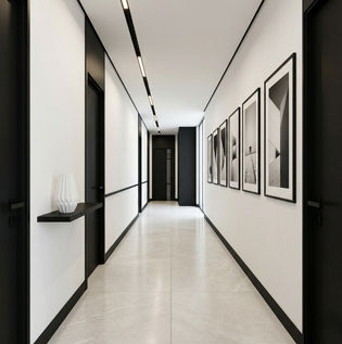 Minimal Corridor Colour Design Ideas