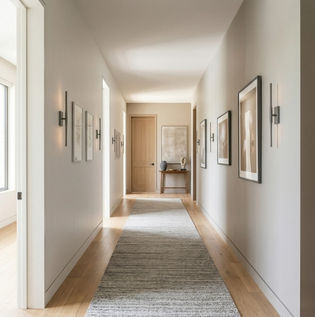 Neutral Colour Ideas for Calm Corridor Design