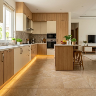 Best Kitchen Flooring Colours as per Vastu