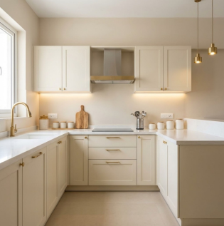 Metallic Kitchen Accents as per Vastu