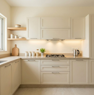 Pale Cream Kitchen Colour as per Vastu