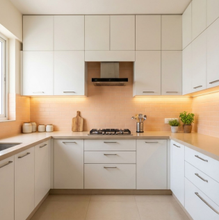 Peach Kitchen Colour as per Vastu