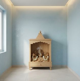 Blue Colour for Pooja Room