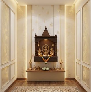 Gold Colour for Pooja Room