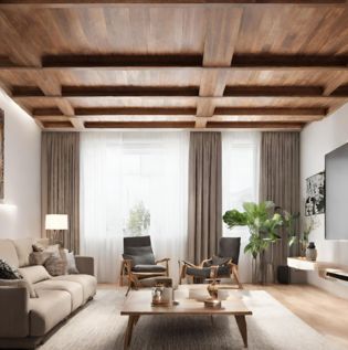 Wooden False Ceiling Design - Asian Paints