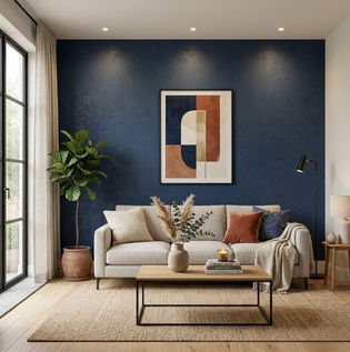 Statement Accent Wall for Living Room