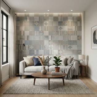 Stylish Wall Tiles for Living Room Interiors
