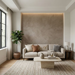 Modern Contrast and Pattern Wall Design