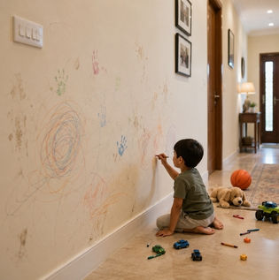Child-Friendly Durable Wall Paint for Kids' Rooms